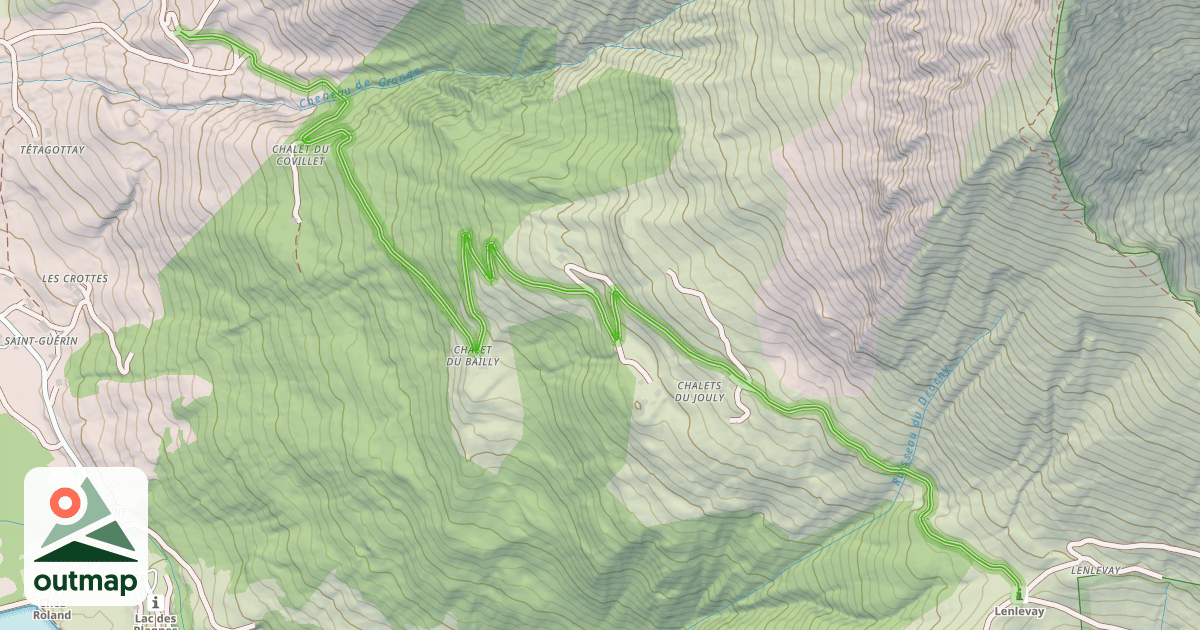 Map of Chemin du Jouly
