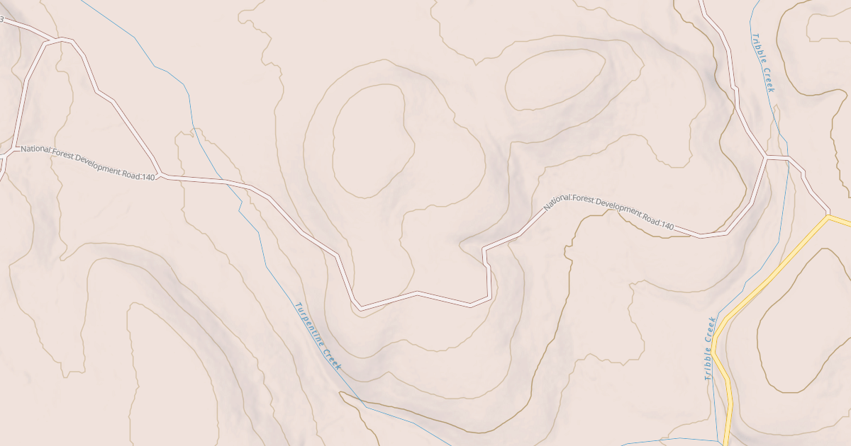 Map preview of USFS National Forest System Roads {D71D02E5-B4CC-4E2C-872A-FD9A52B1C4D3}