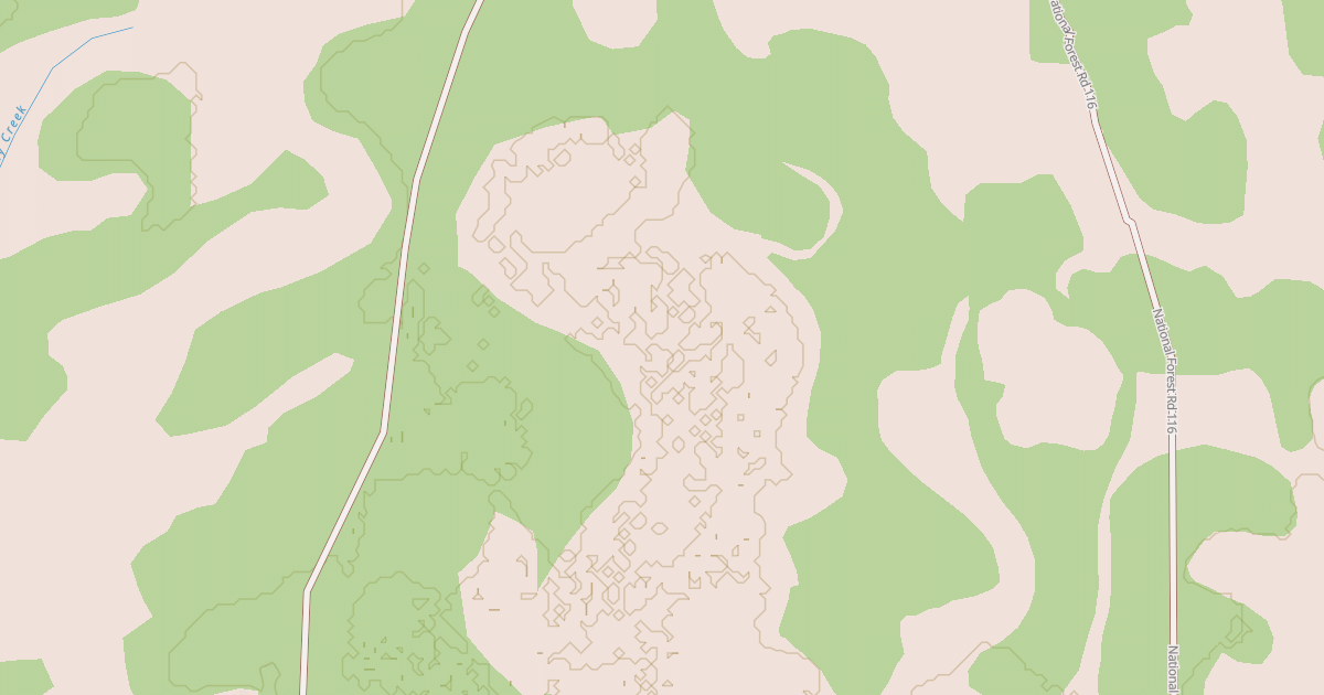 Map preview of USFS National Forest System Roads {68F2AC64-3C21-4D56-8E65-5CEC41A1FCDC}