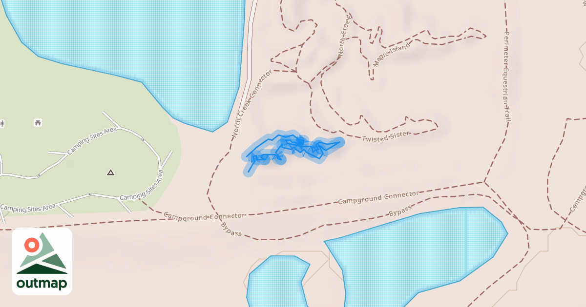 Map of Alafia Hills Trail pt1