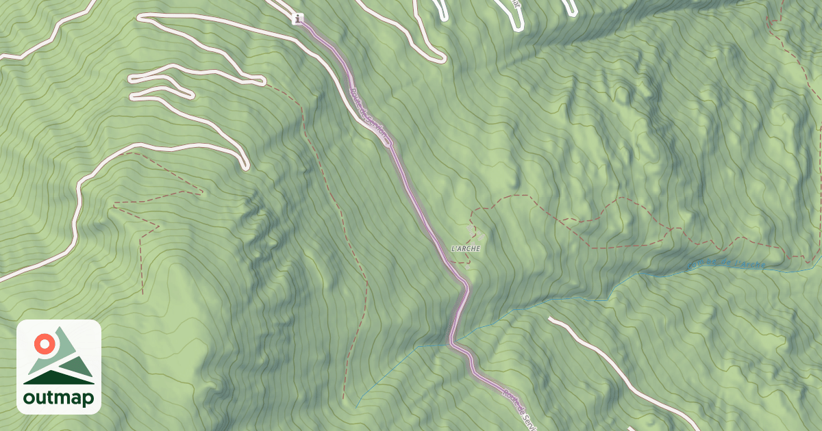 Map of Route de Servion