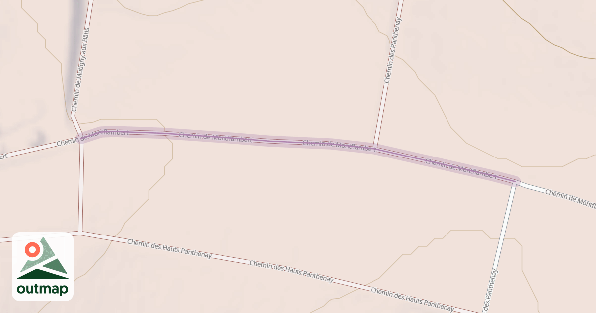 Map of Chemin de Montflambert