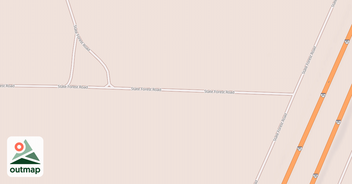 Map of General C.C. Andrews State Forest Trails