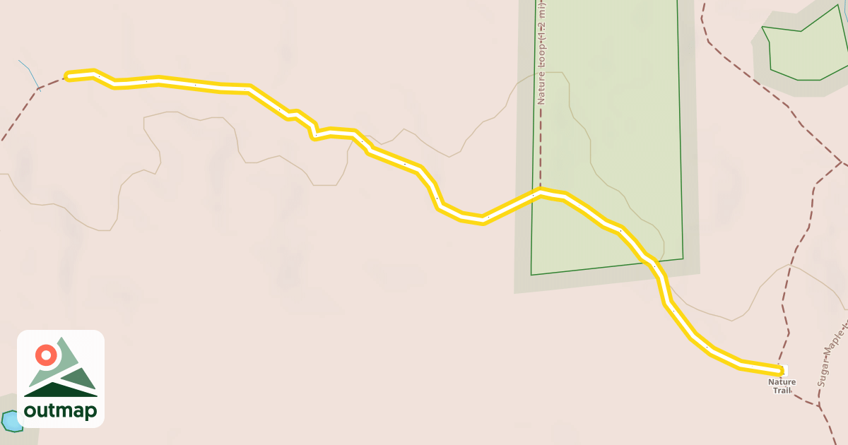 Map of Nature Loop (1.2 mi)