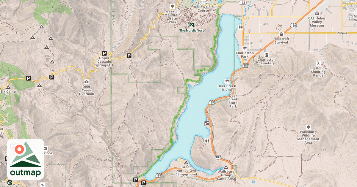 Map of Deer Creek Trail