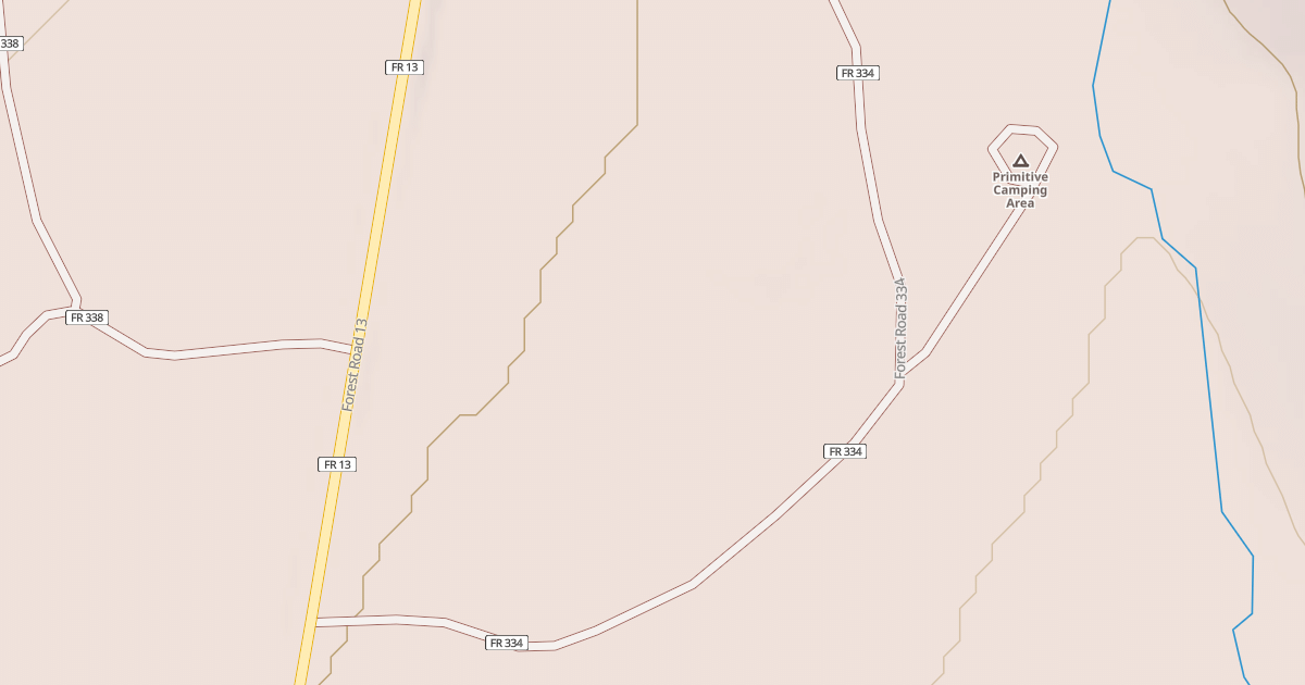 Map preview of USFS National Forest System Roads {7BDBCD58-EBA7-402D-8808-DDC22CEA9CEF}