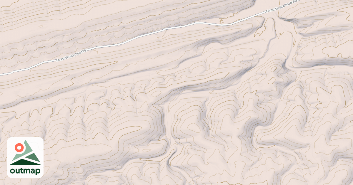 Map of LEFT PRONG BEAR