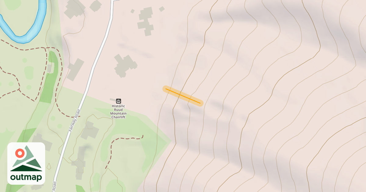 Map of 40M Ski Jump Landing
