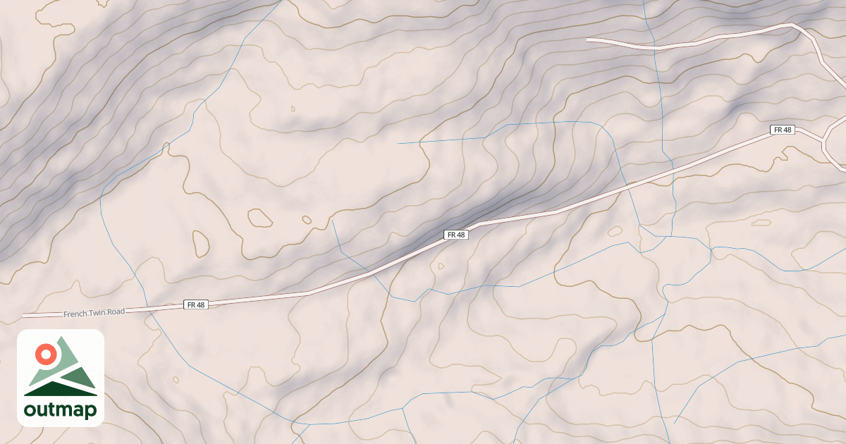 Map of FRENCH TWIN