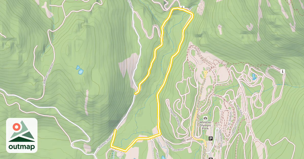 Map of Madeley Creek Loop