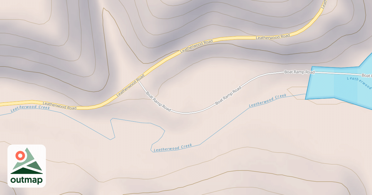 Map of LEATHERWOOD BOAT RAMP