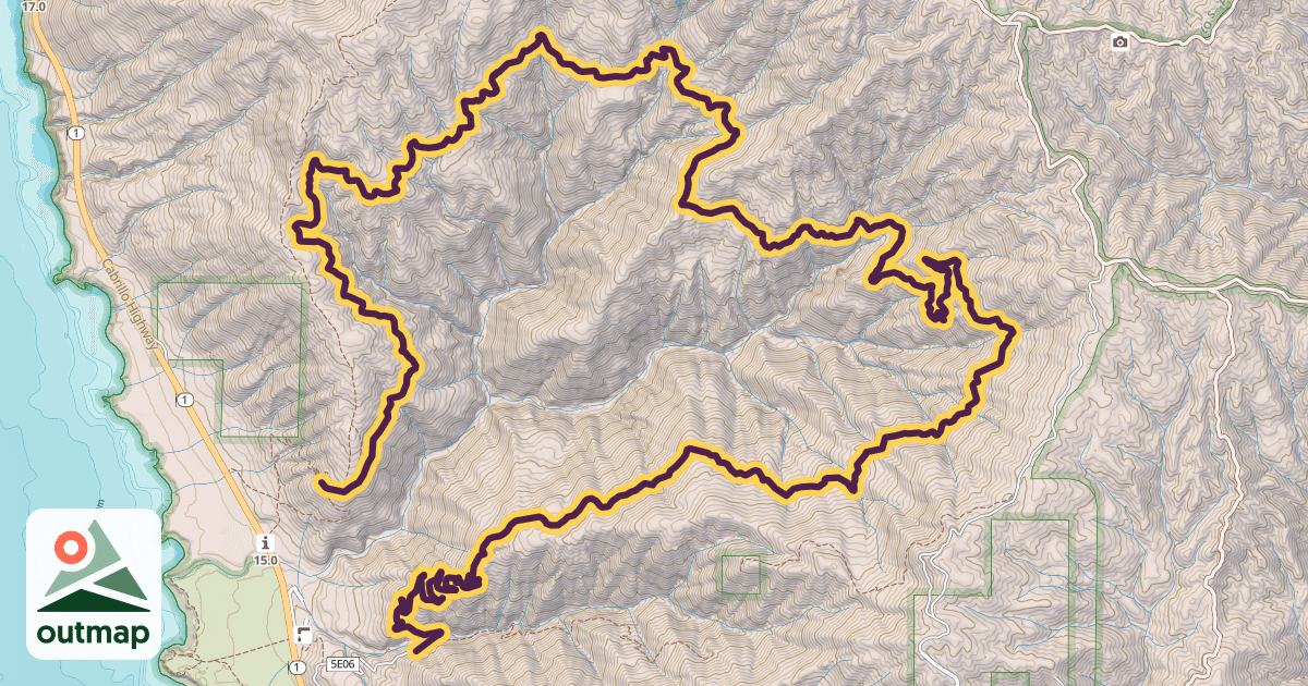 Map of Prewitt Loop Trail