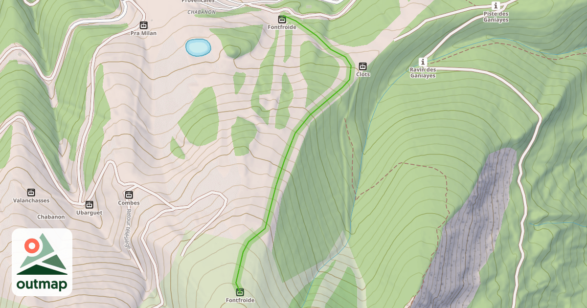 Map of Pra Vert