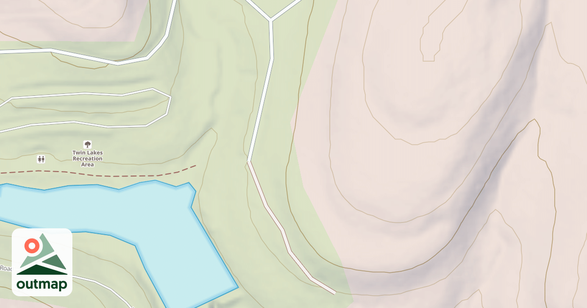 Map of TWIN LAKES LOOP