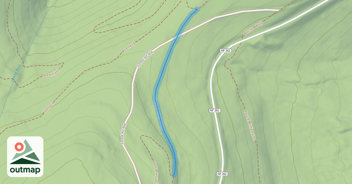 Map of Cornplanter Loop