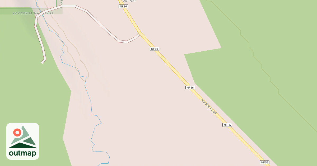 Map of ANT FLAT WORK CENTER A