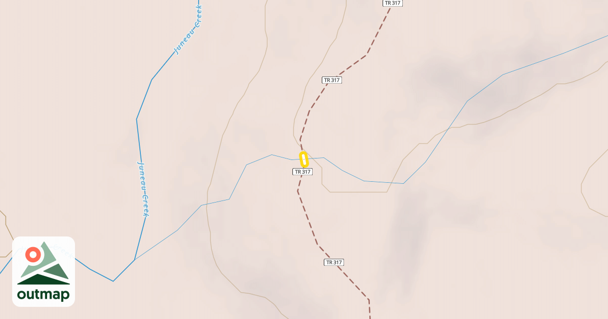 Map of Resurrection Pass Trail