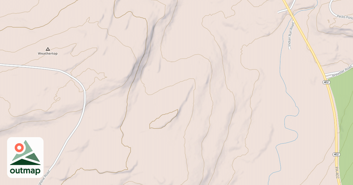 Map of Edgemere-Pecks Pond - Snowmobile Trails