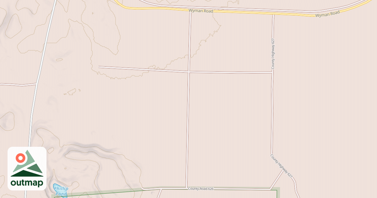 Map of PHILLIP POND NORTH
