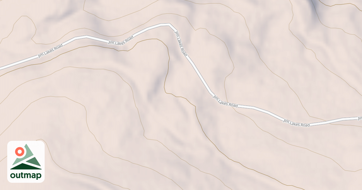 Map of JIM LAKES FIVE