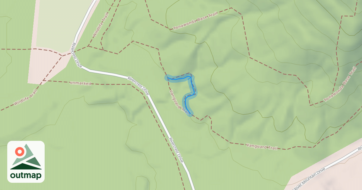 Map of Vanguard Trail