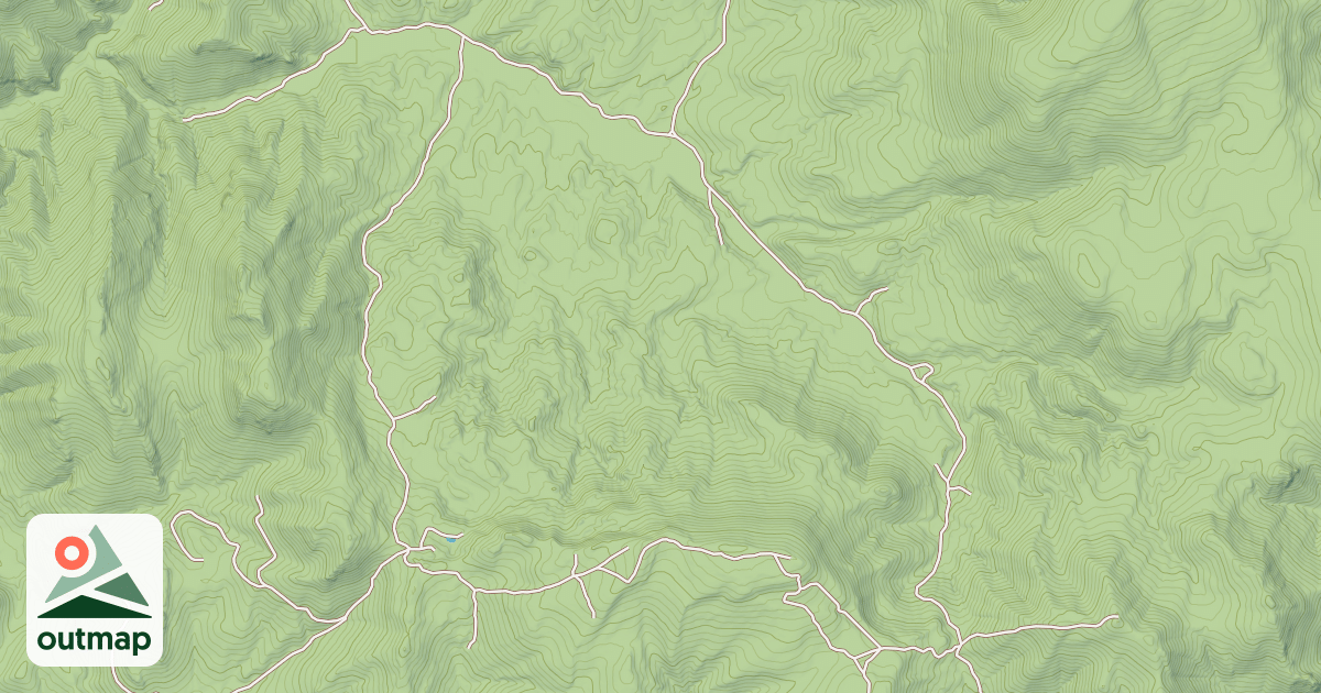 Map of CHARNAC BROCK CANYON