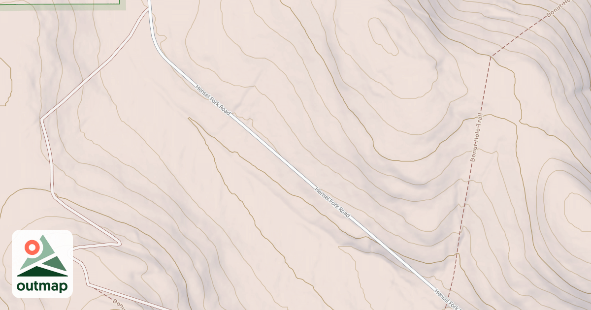 Map of Two Mile Run Snowmobile Trails