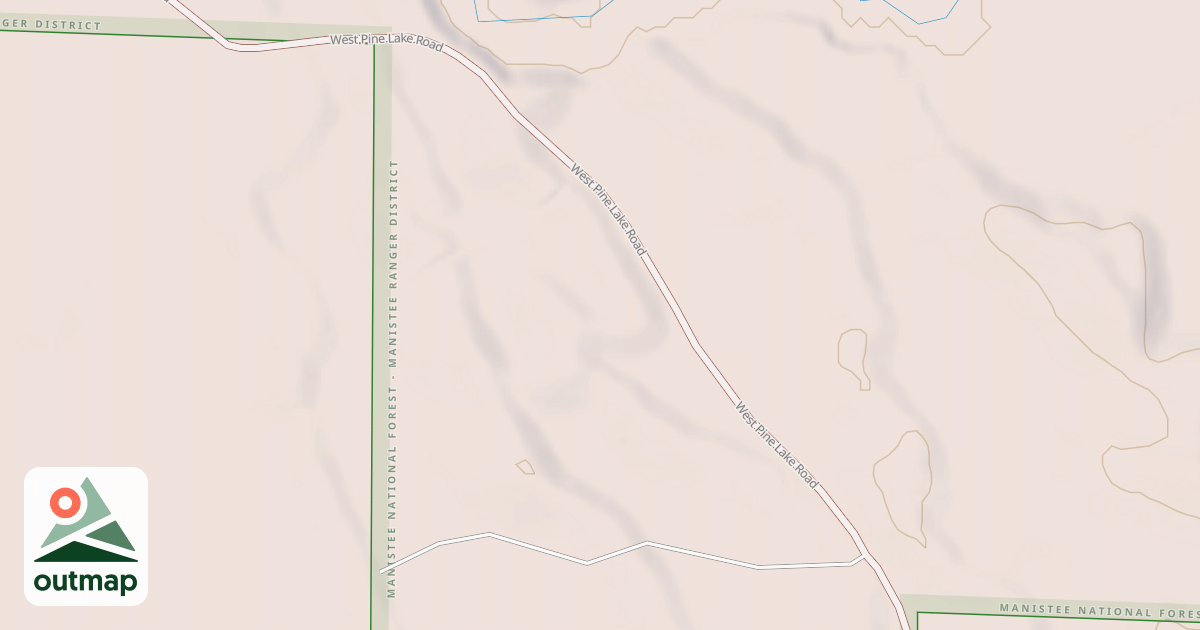 Map of WEST PINE LAKE ROAD