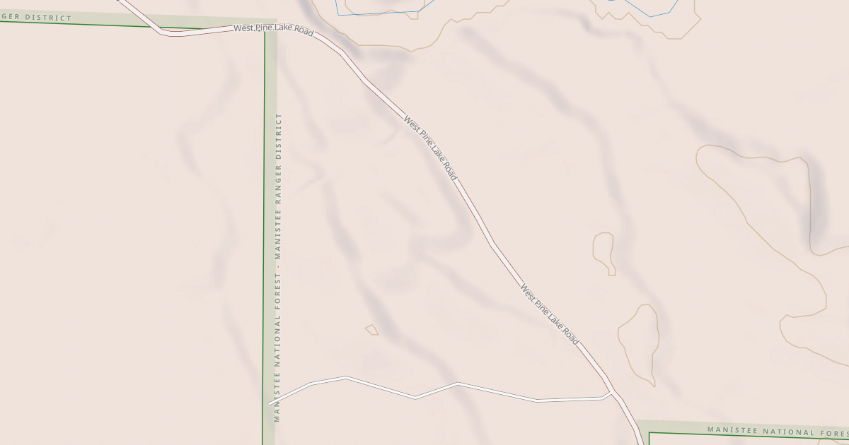 Map preview of WEST PINE LAKE ROAD