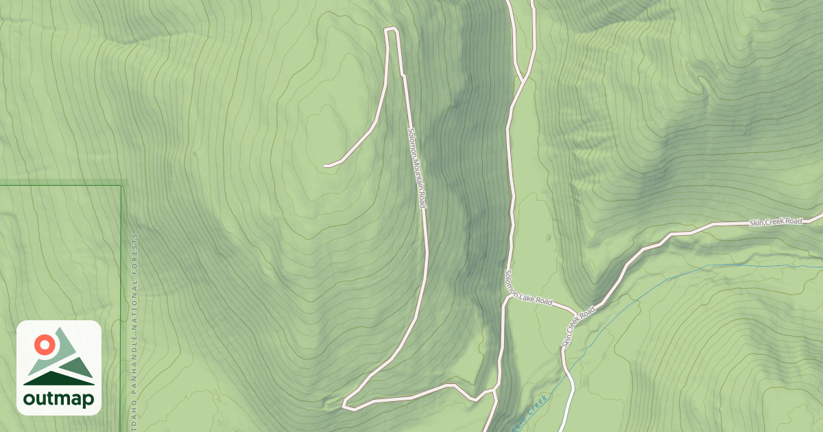 Map of SOLOMON MOUNTAIN