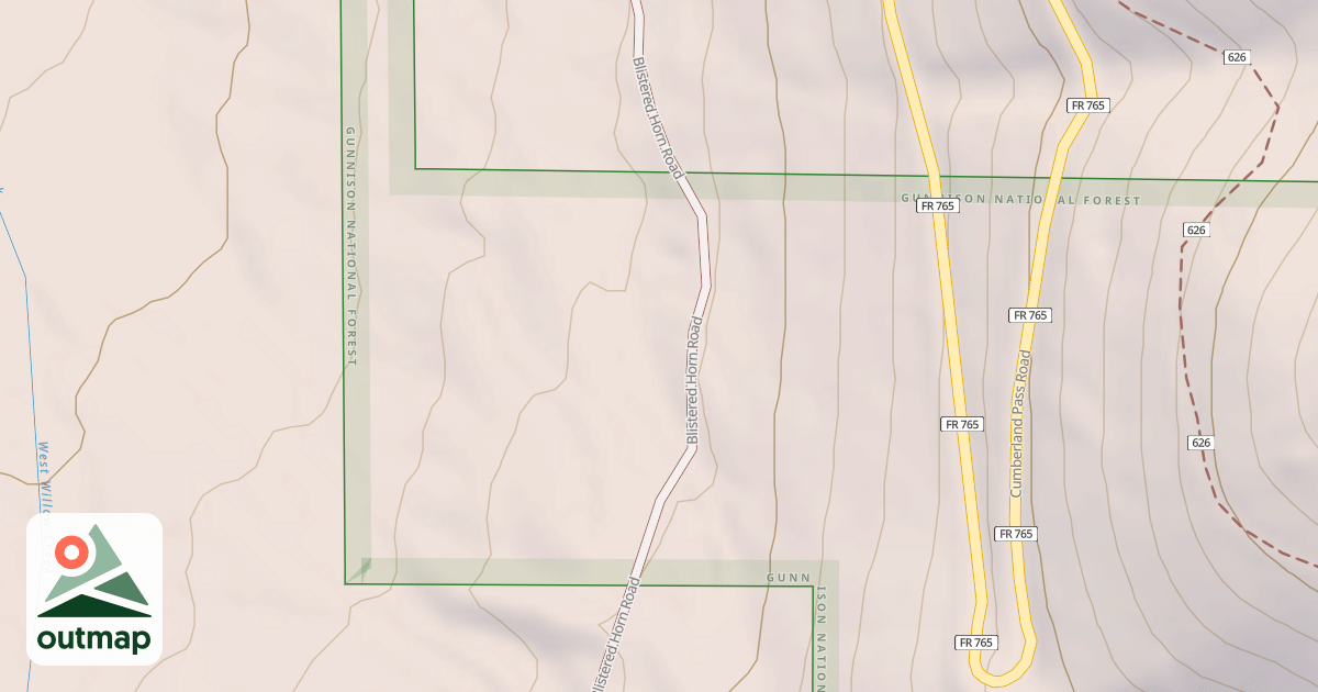 Map of BLISTERED HORN