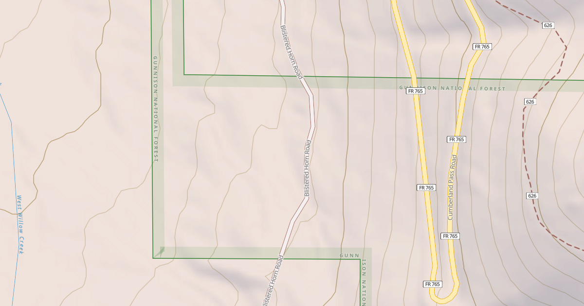 Map preview of BLISTERED HORN