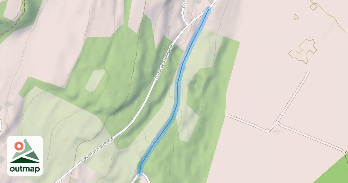 Map of Chemin de la Cote
