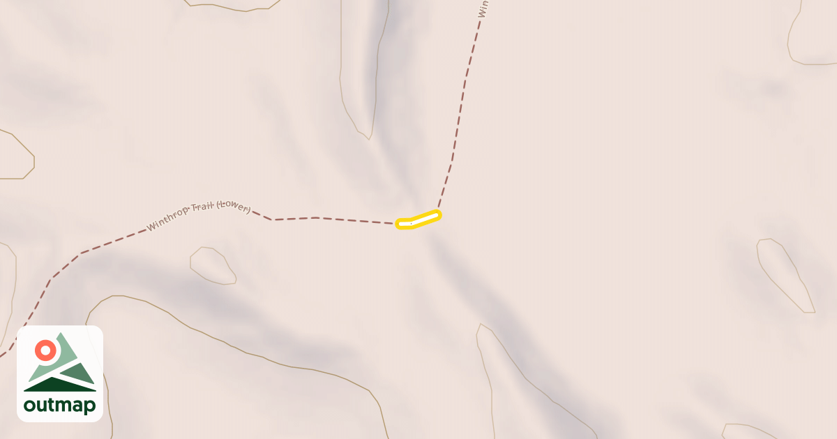 Map of Winthrop Trail (Lower)