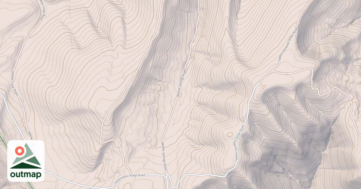 Map of BEAVER SPRINGS
