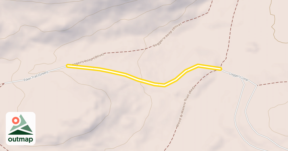 Map of Esker Trail (Green)