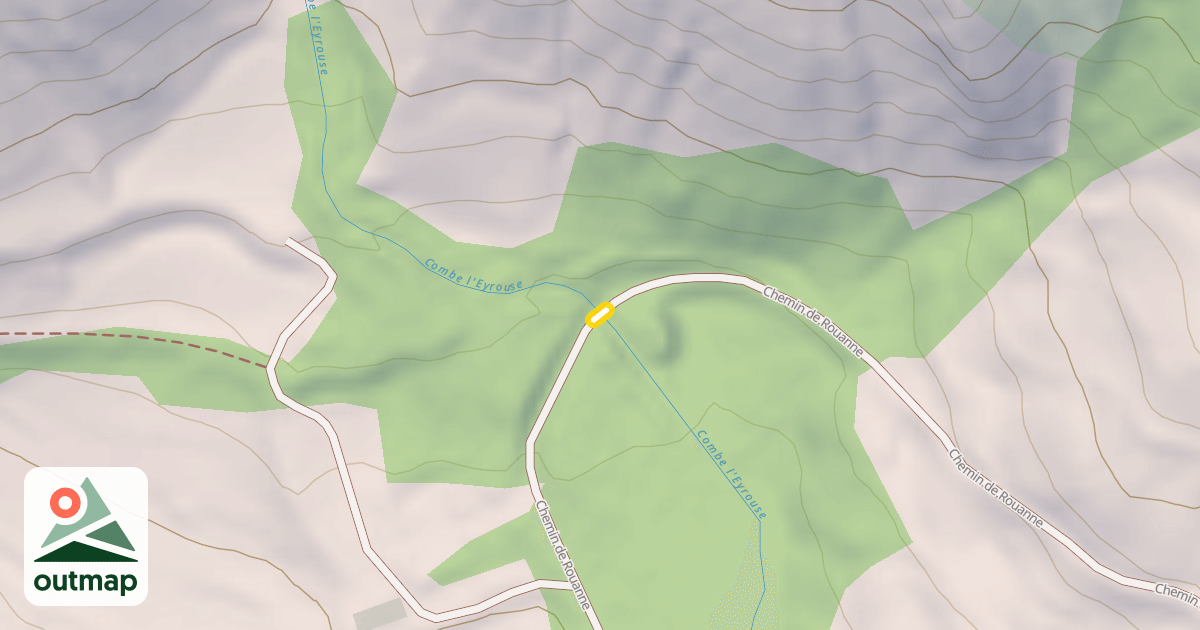 Map of Chemin de Rouanne