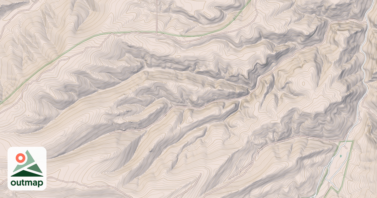 Map of HAY CANYON