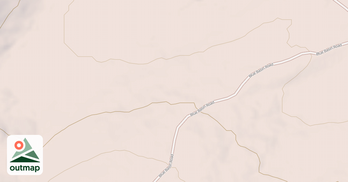Map of BLUE BASIN SPUR ROAD