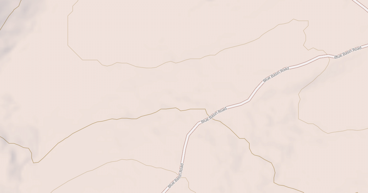 Map preview of BLUE BASIN SPUR ROAD