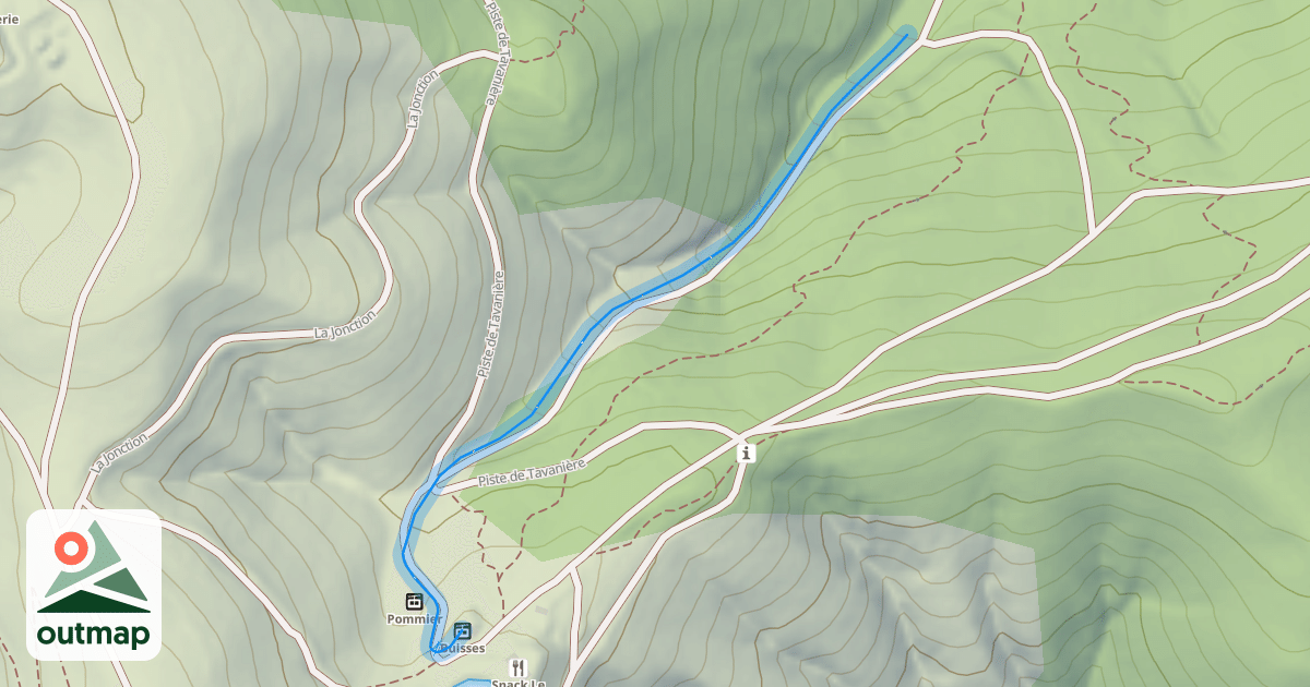 Map of Le Vallon