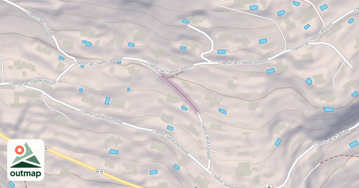 Map of Chemin de la Fumette