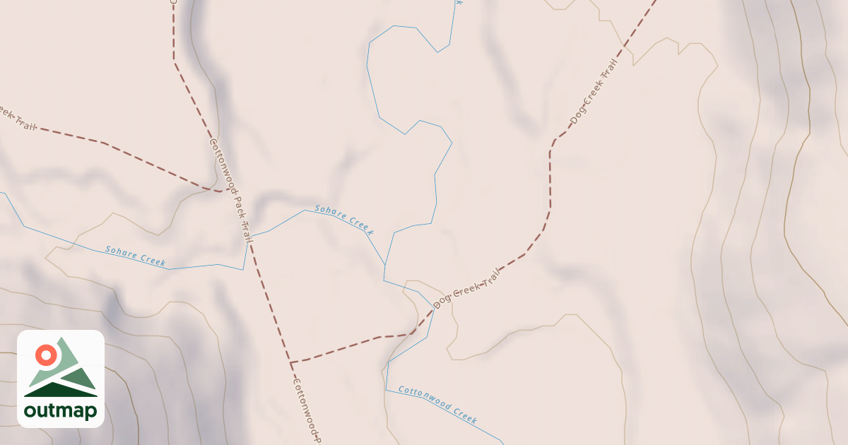 Map of Cottonwood Snowmobile