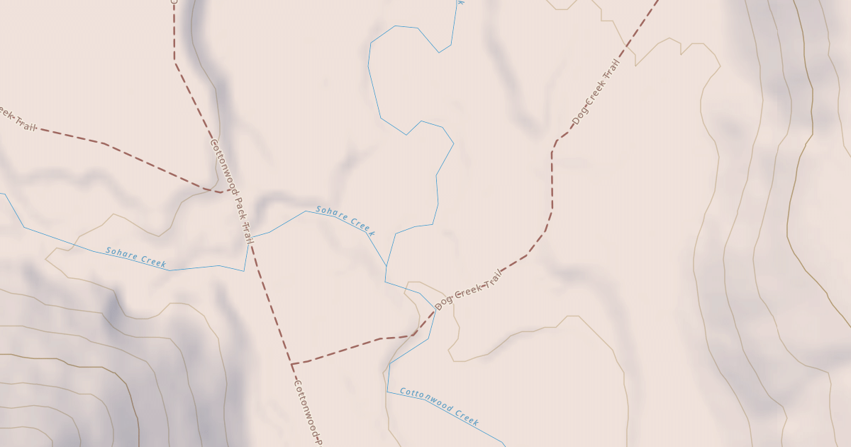 Map preview of Cottonwood Snowmobile