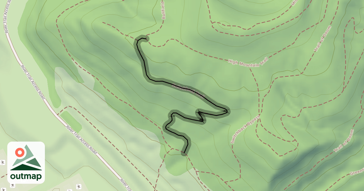 Map of Switchback Trail