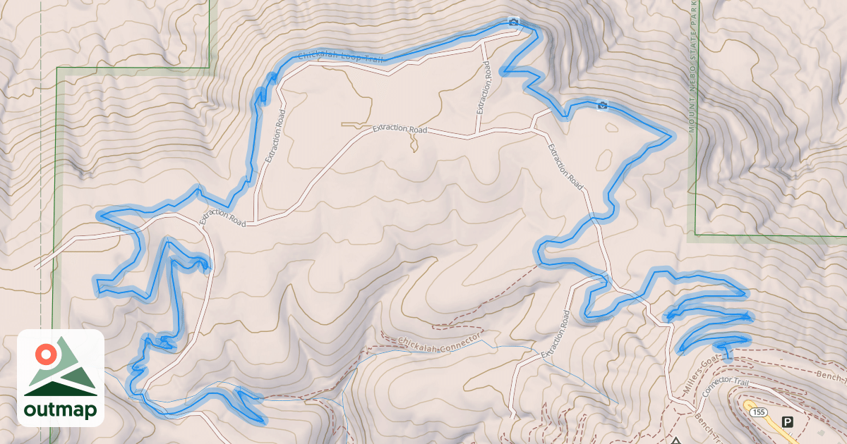 Map of Chickalah Loop Trail