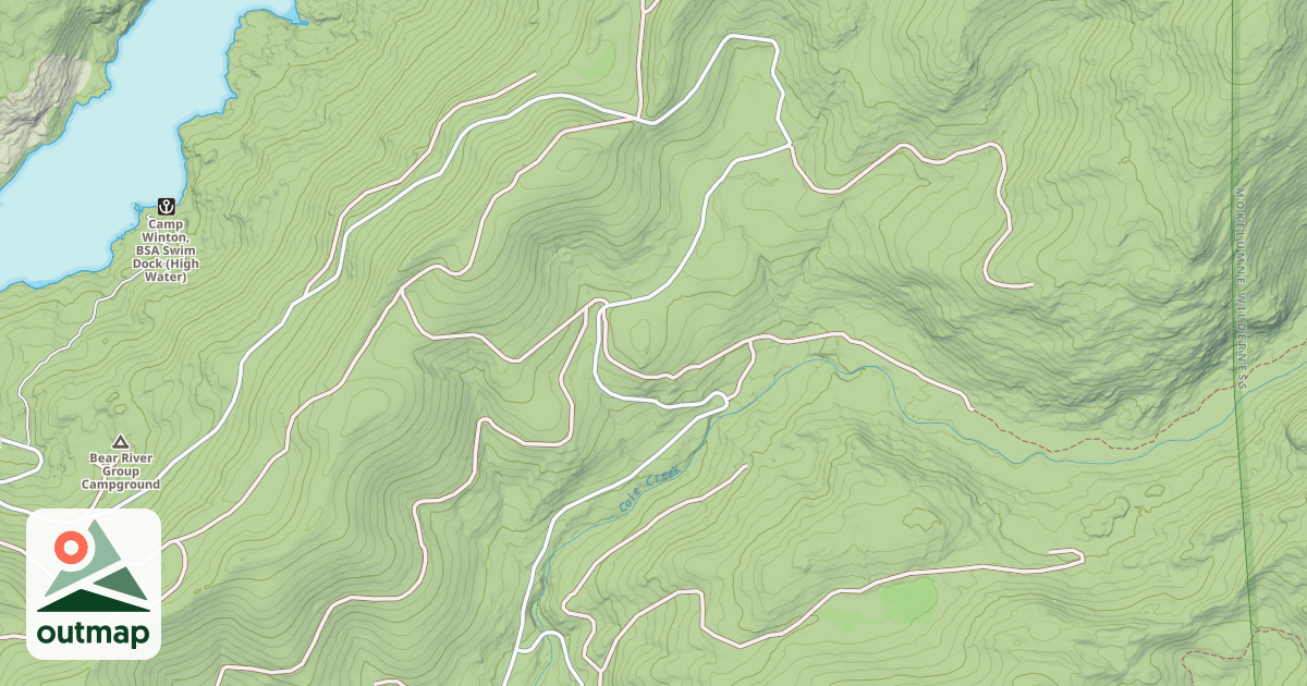 Map of TANGLEFOOT CANYON