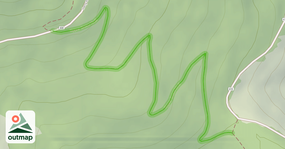 Map of Upper Horse Trail