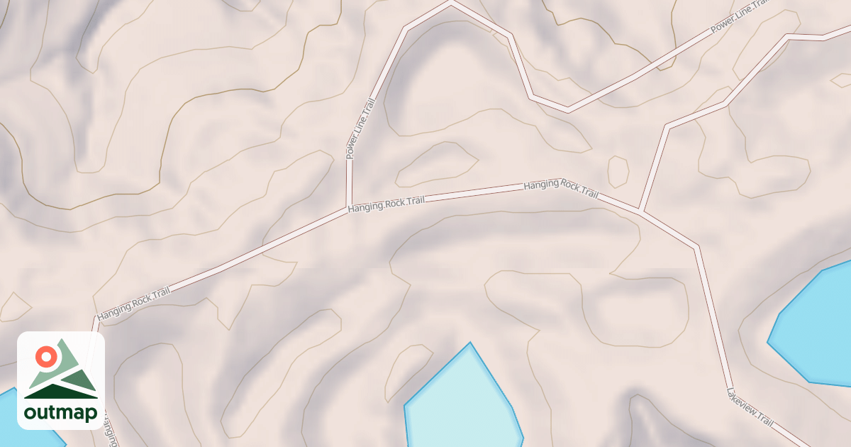 Map of Hanging Rock Loop