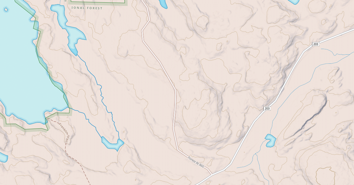 Map preview of EAST FRANKLIN LAKE